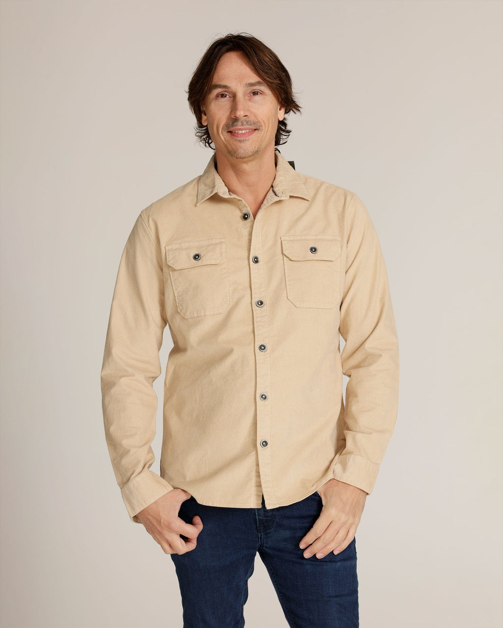 Eagle | Stone Men's Tailored Shirt Jacket