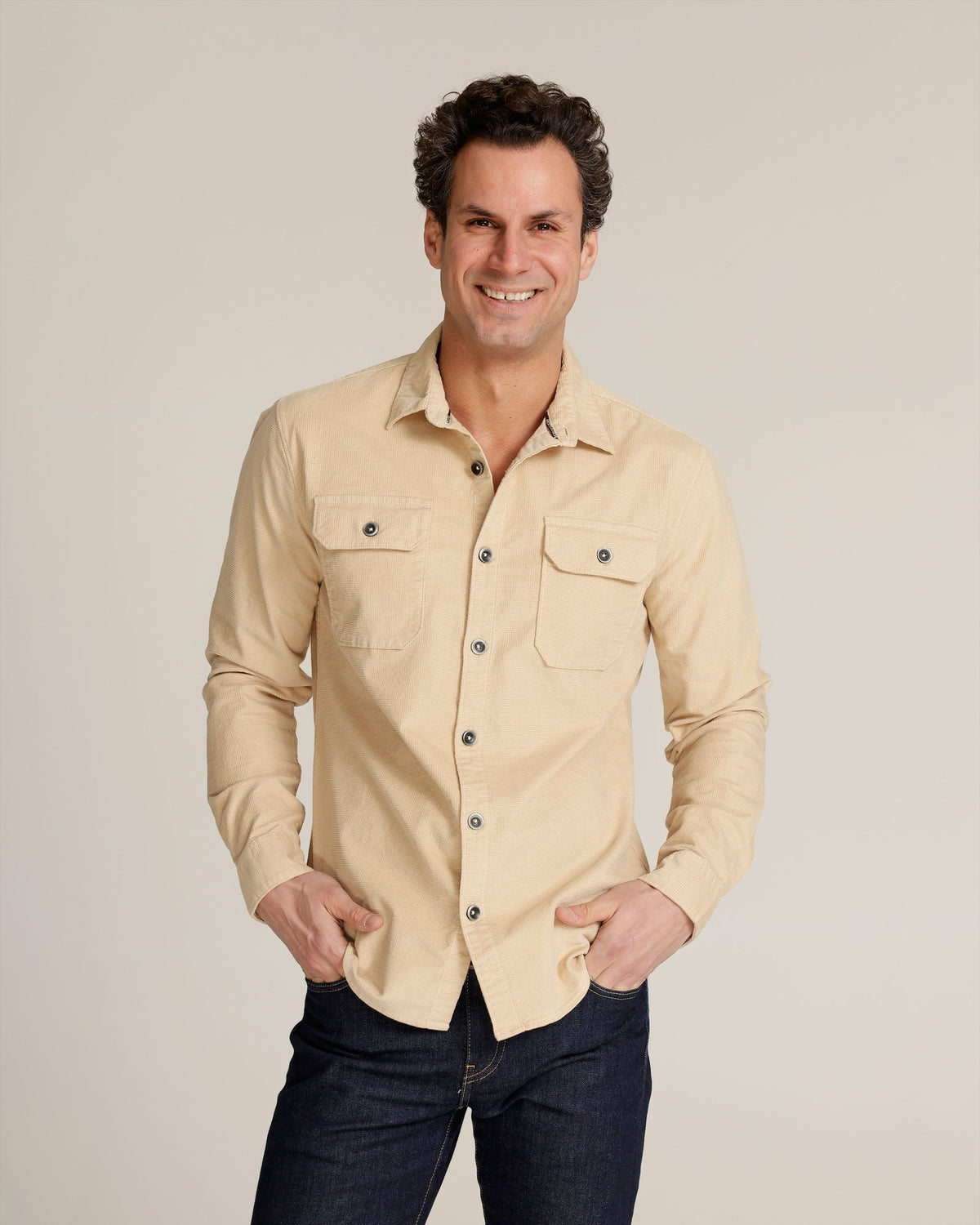 Eagle | Stone Men's Tailored Shirt Jacket