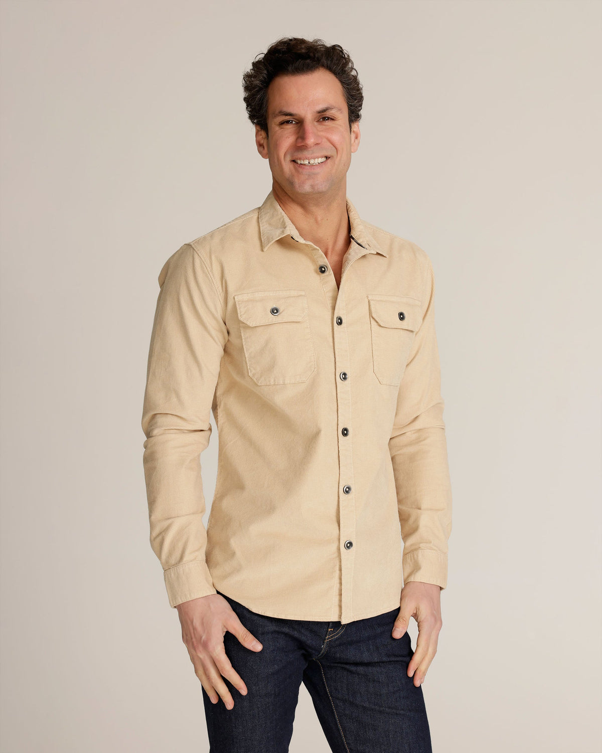 Eagle | Stone Men's Tailored Shirt Jacket