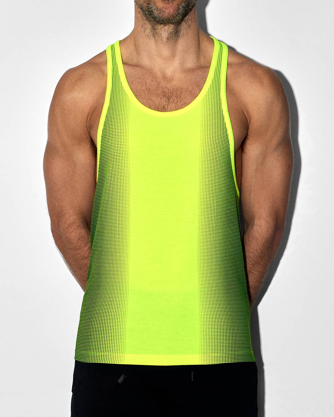 Super Bright Racerback Tank Neon Yellow