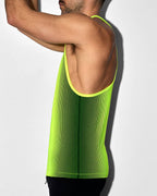 Super Bright Racerback Tank Neon Yellow
