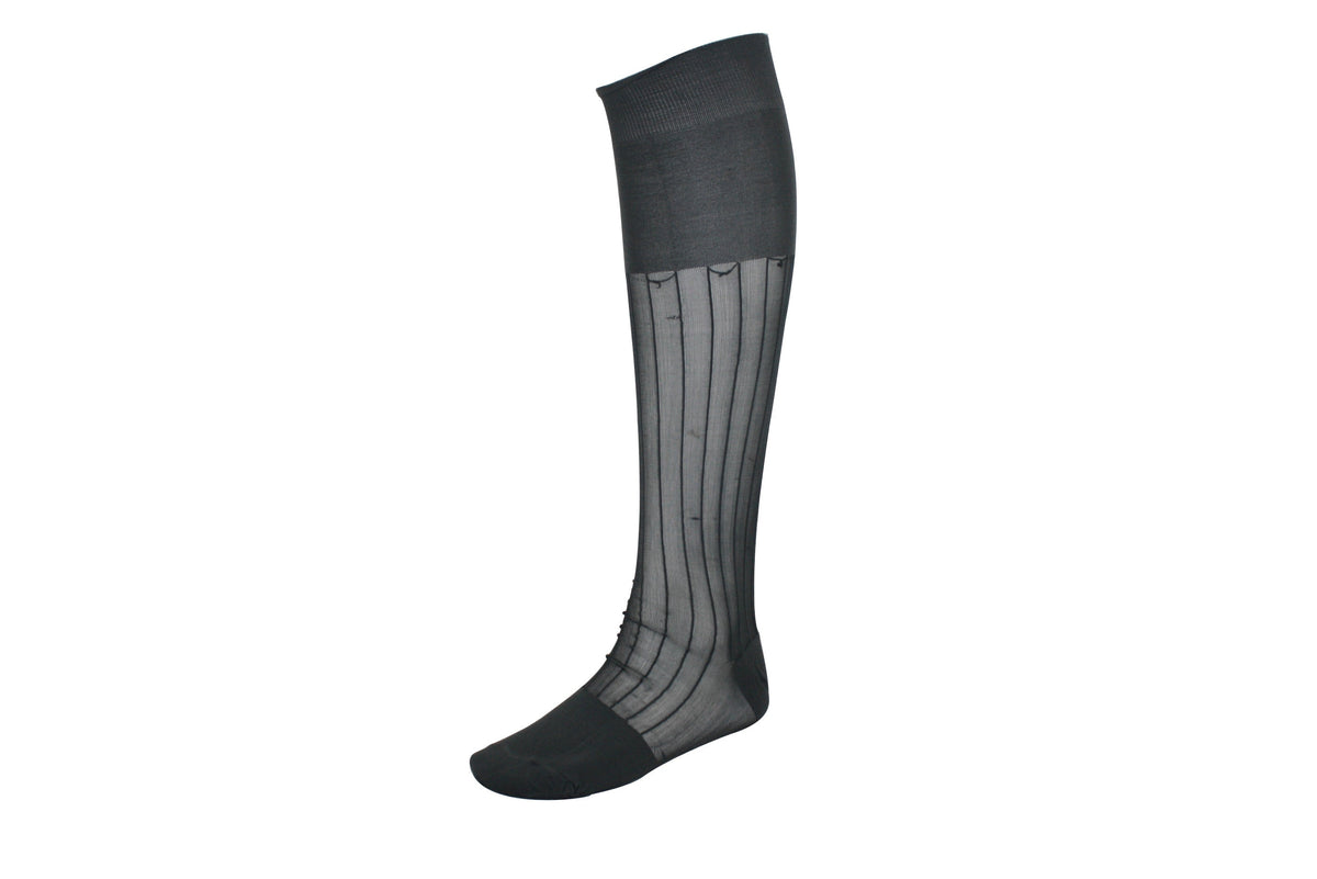 Men's Nylon Socks Long 100L Grey