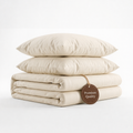 100% Cotton Duvet Cover Set, Cream - Classic Hotel Collection