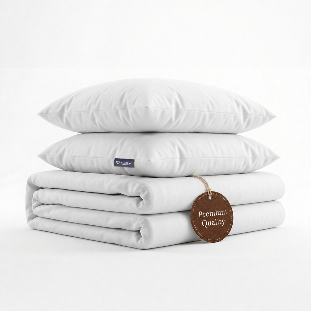 100% Cotton Duvet Cover Set, White - Classic Hotel Collection