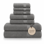 100% Turkish Cotton Towels, Mist - Set of 7