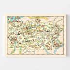 Vintage Map of Pennsylvania 1935