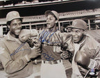Mike Tyson/Darryl Strawberry/Dwight Gooden Mets Signed 16x20 Photo JSA 190800