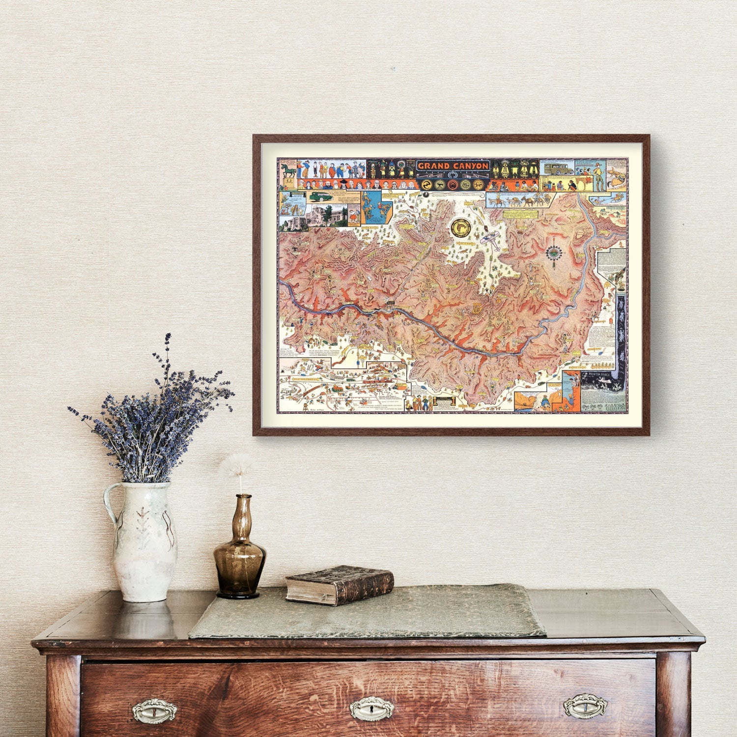 Vintage Map of Grand Canyon 1931