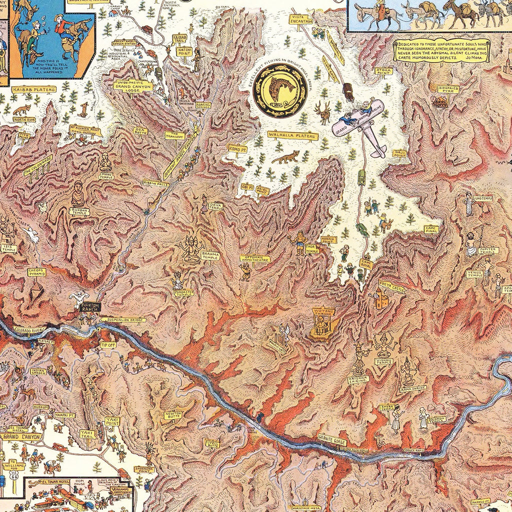 Vintage Map of Grand Canyon 1931