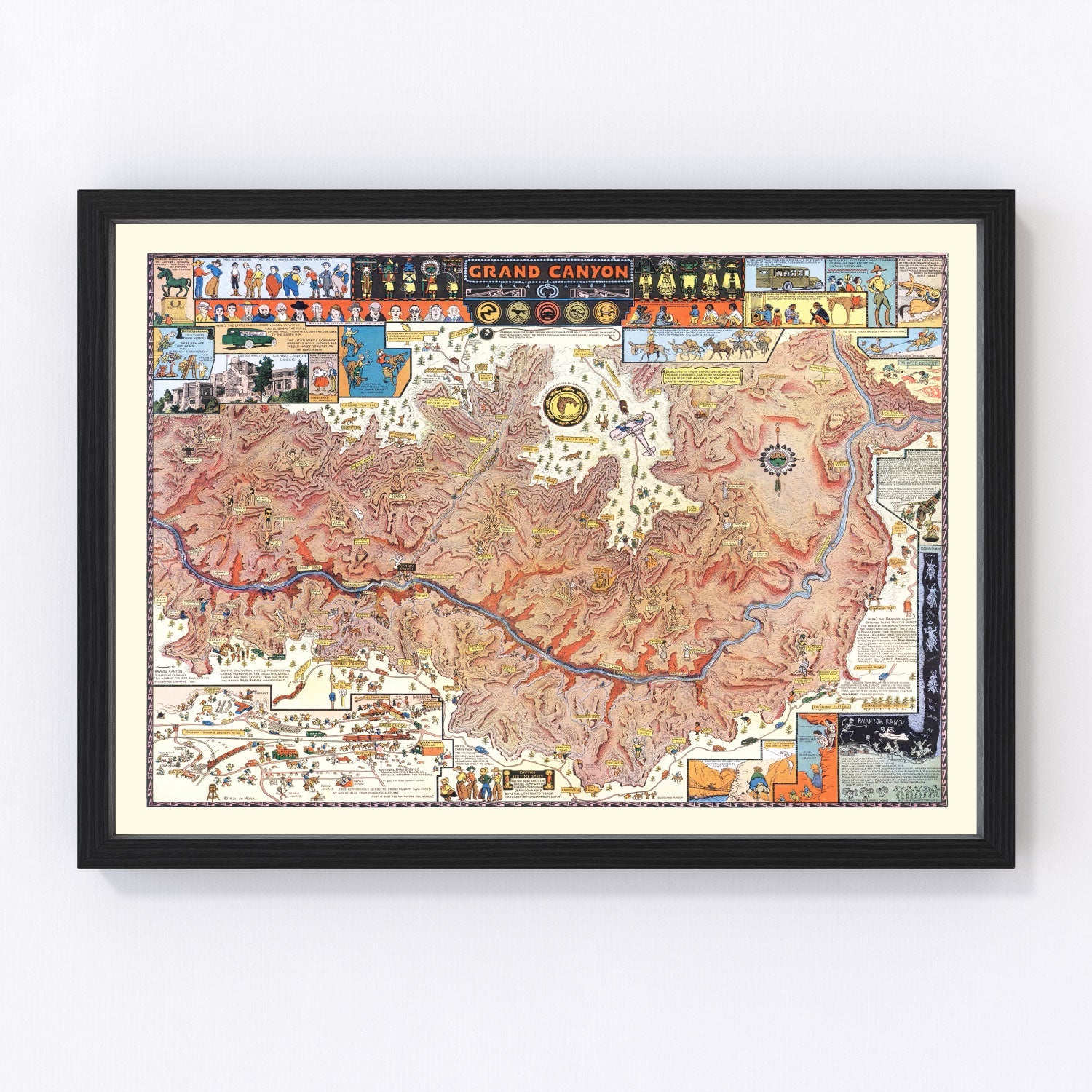 Vintage Map of Grand Canyon 1931