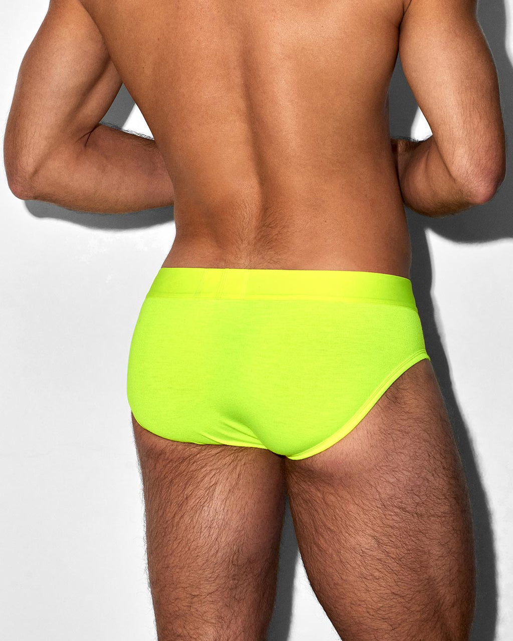 Super Bright Low Rise Brief Neon Yellow