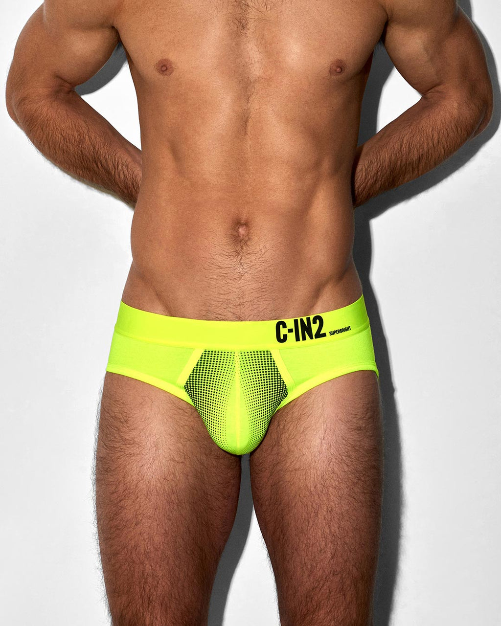 Super Bright Low Rise Brief Neon Yellow
