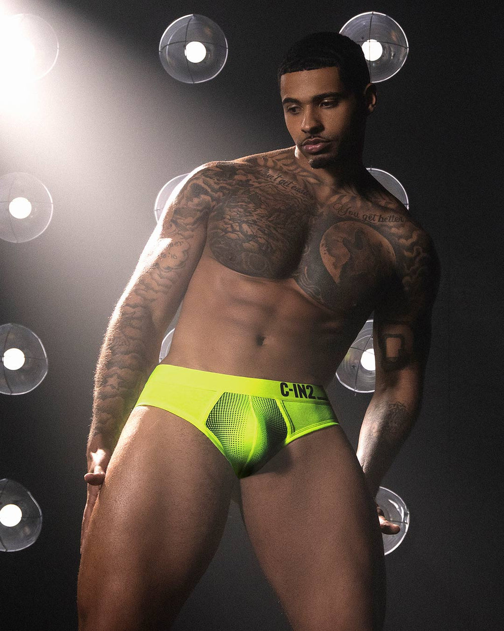 Super Bright Low Rise Brief Neon Yellow