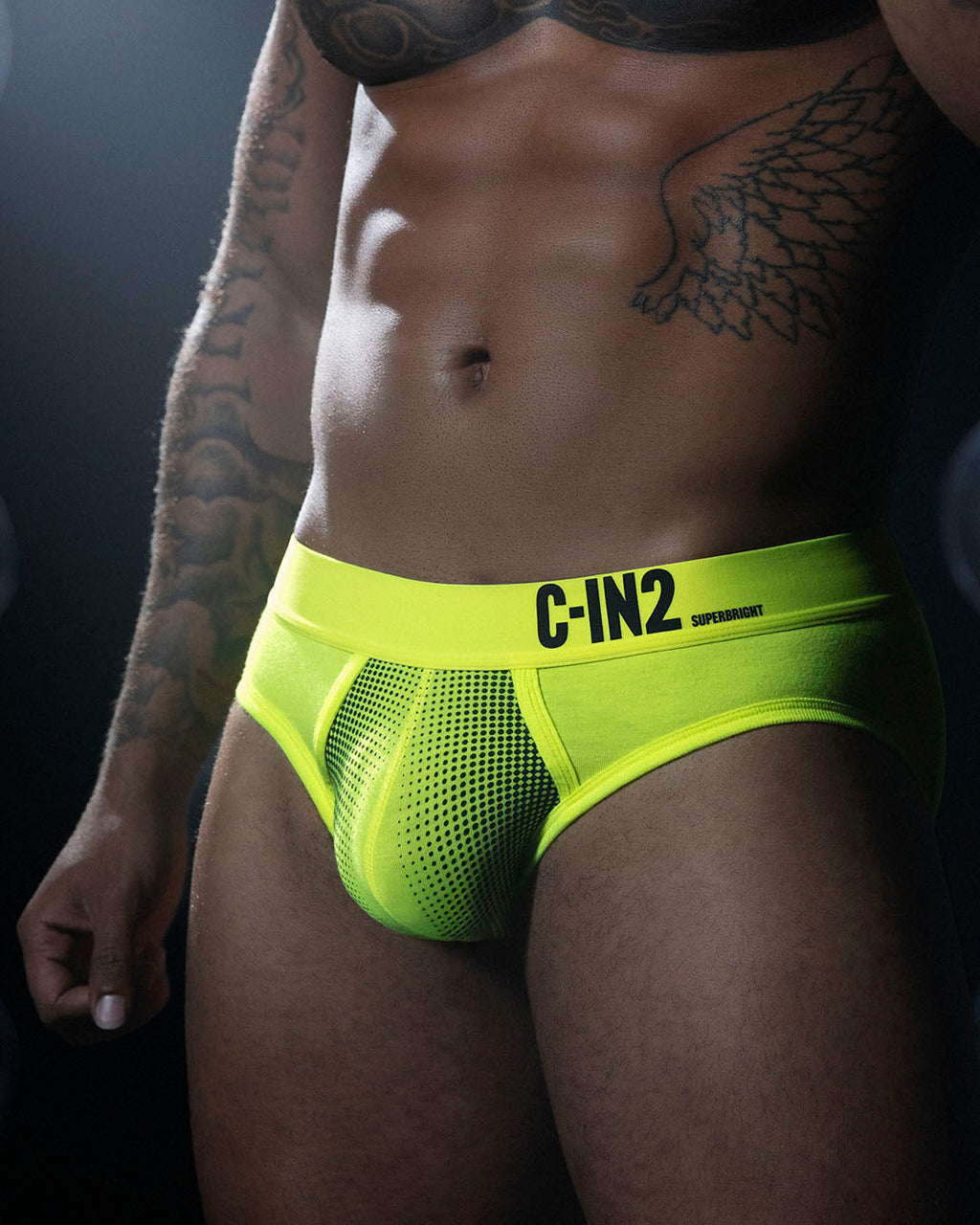 Super Bright Low Rise Brief Neon Yellow