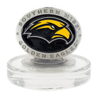 University of Southern Mississippi Heritage Decanter with 3D Top and 2 Glasses with Chest Box