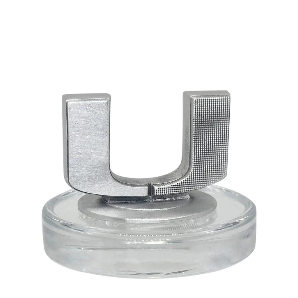 University of Miami Heritage Decanter with 3D Top and 2 Glasses with Chest Box