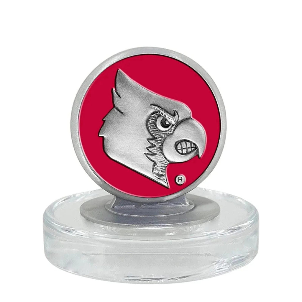 Louisville Cardinals Heritage Decanter with 3D Top and 2 Glasses with Chest Box