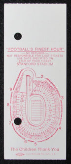 1980 East vs. West Shrine Game Ticket Stub Stanford Stadium HOF Stephenson