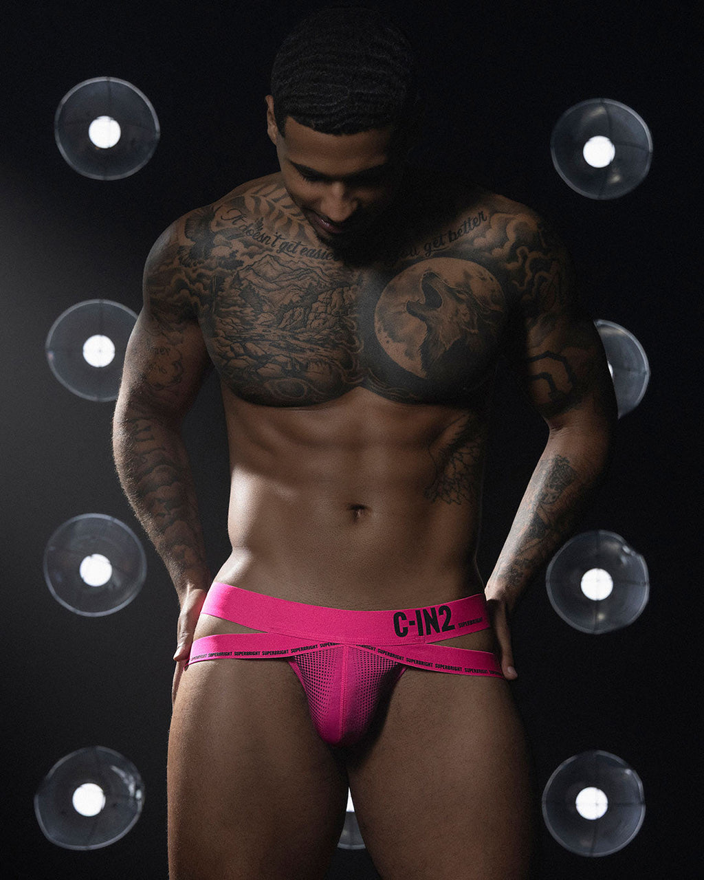 Super Bright Jock Neon Pink