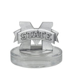 Mississippi State University Bulldogs "M" Logo with 3D Top & 2 Glasses