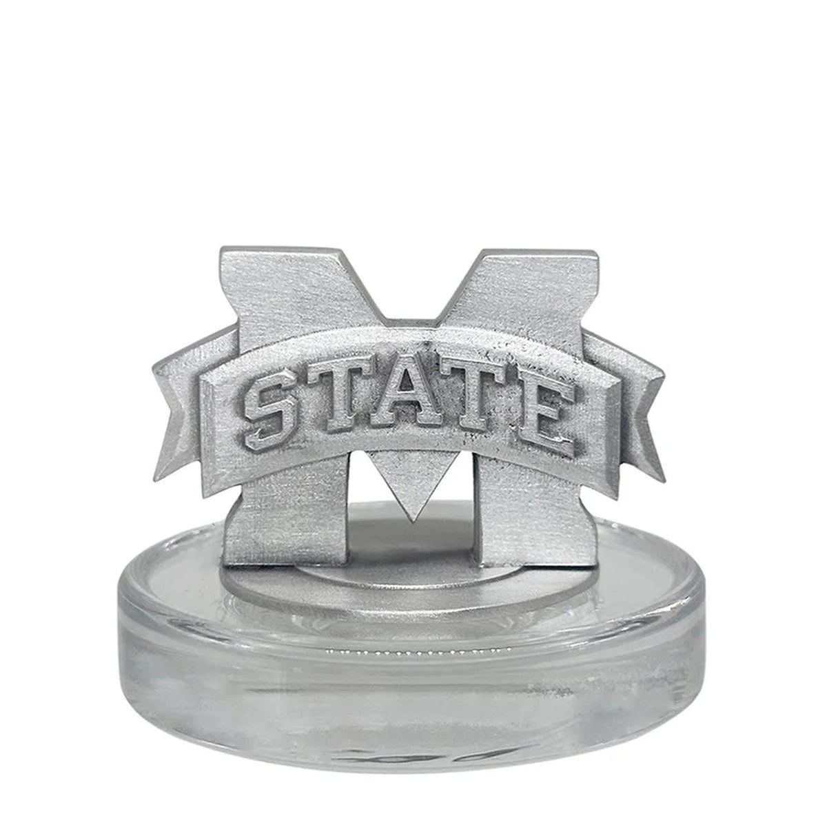 Mississippi State University Bulldogs "M" Logo Heritage Decanter with 3D Top & 2 Glasses