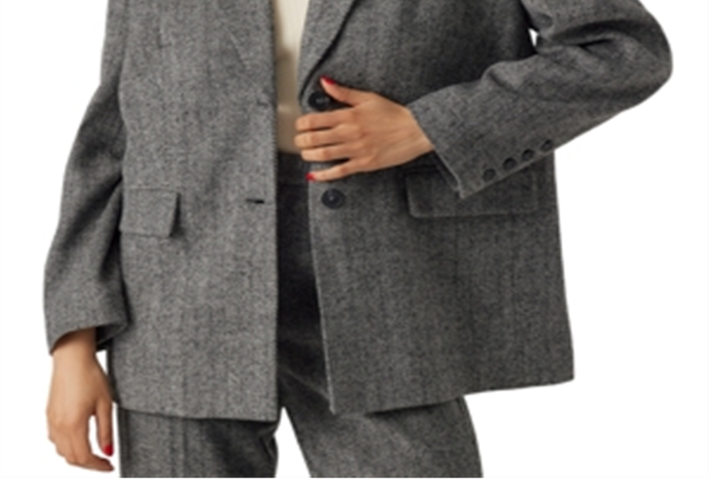 Vero Moda Lizzie Oversized Blazer Gray