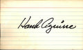 Hank Aguirre Detroit Tigers d.1994 Signed/Autographed 3x5 Index Card 162574