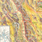 Vintage Map of Death Valley 1934