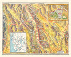 Vintage Map of Death Valley 1934