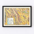 Vintage Map of Death Valley 1934
