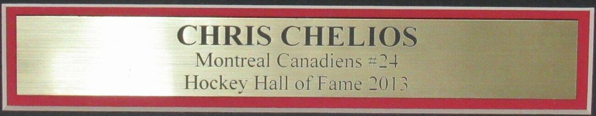 Chris Chelios HOF Montreal Canadiens Signed/Auto 8x10 Photo Framed JSA 161348