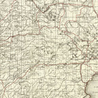 Vintage Map of Tahoe National Forest 1925