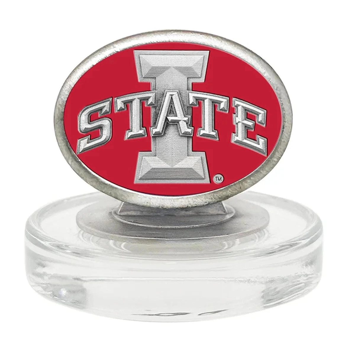Iowa State Cyclones Heritage Decanter with 3D Top and 2 Glasses with Chest Box