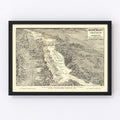Vintage Map of Death Valley 1929