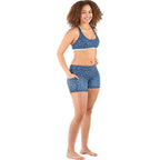 Level Six Women's Cove Reversible Shorts - Medium DoveInk Confetti
