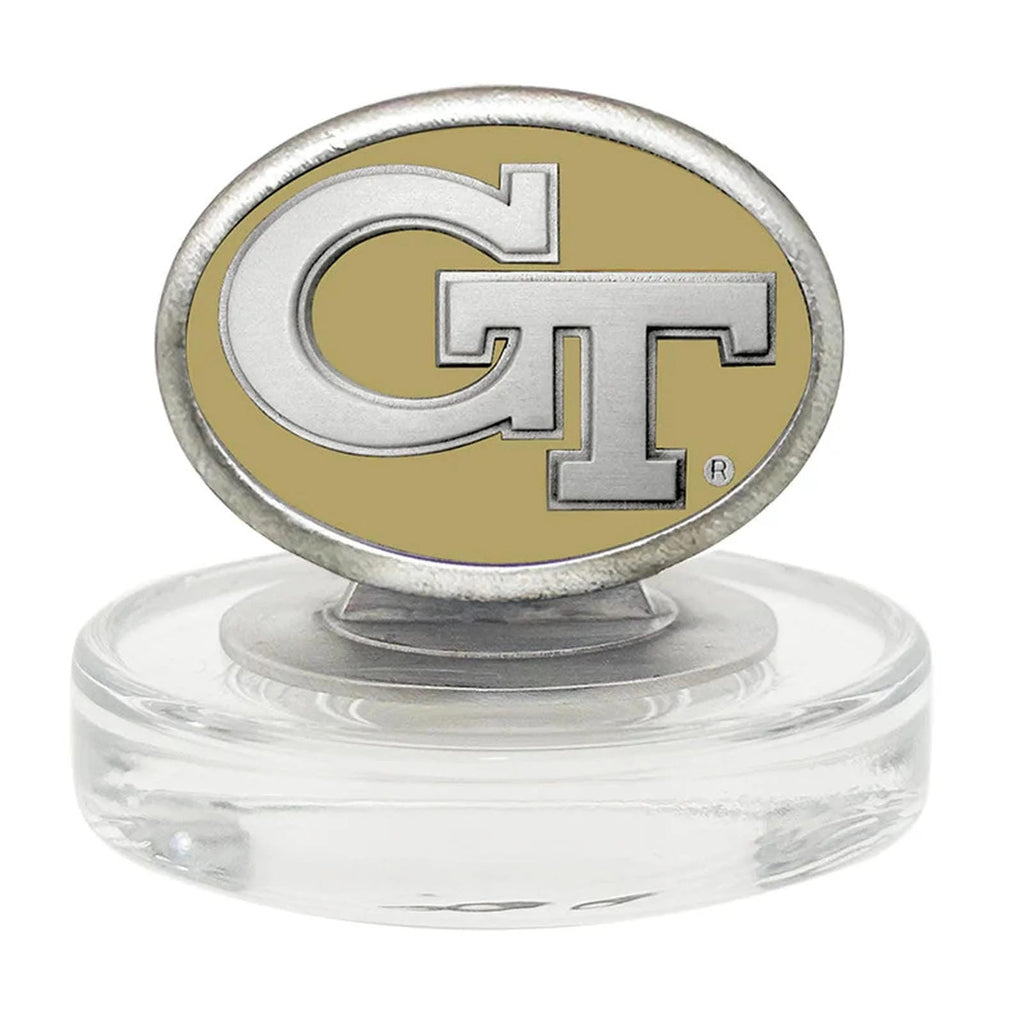 Georgia Tech Yellow Jackets GT Logo Royal Decanter with 3D Top