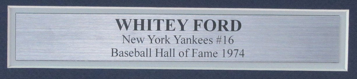 Whitey Ford HOF Signed/Auto 8x10 Photo New York Yankees Framed JSA 190851