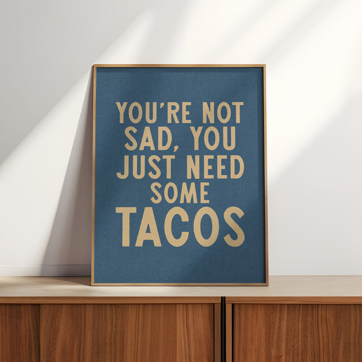 Taco Humor Wall Art Home Decor Art Print