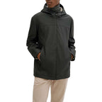 Noize Men's Theo Mid-Length Rain Jacket - Black, Large