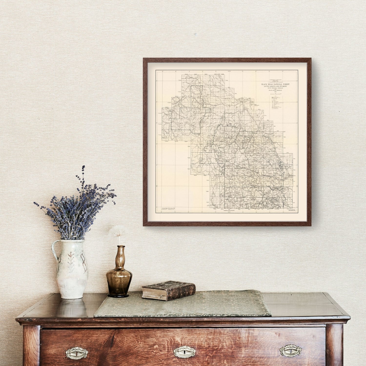 Vintage Harney National Forest Map 1939
