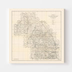 Vintage Harney National Forest Map 1939