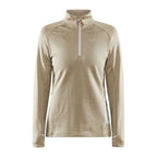 Craft Sportswear Women's Core Trim Thermal Midlayer Top - Small - Crock / Melange