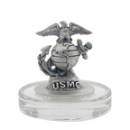 Marines Heritage Decanter with 3D Top and 2 Glasses with Chest Box