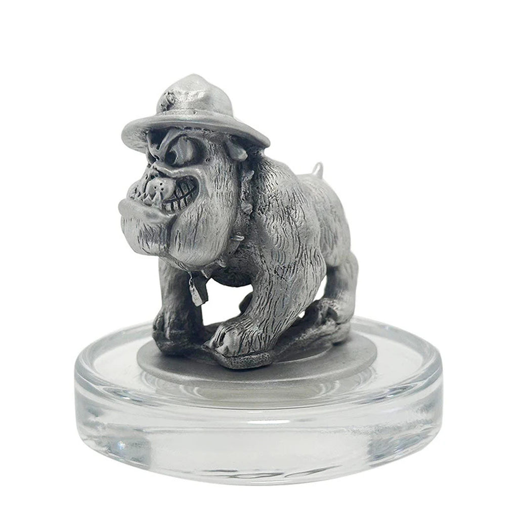 USMC Bulldogs Heritage Decanter with 3D Top and 2 Glasses with Chest Box