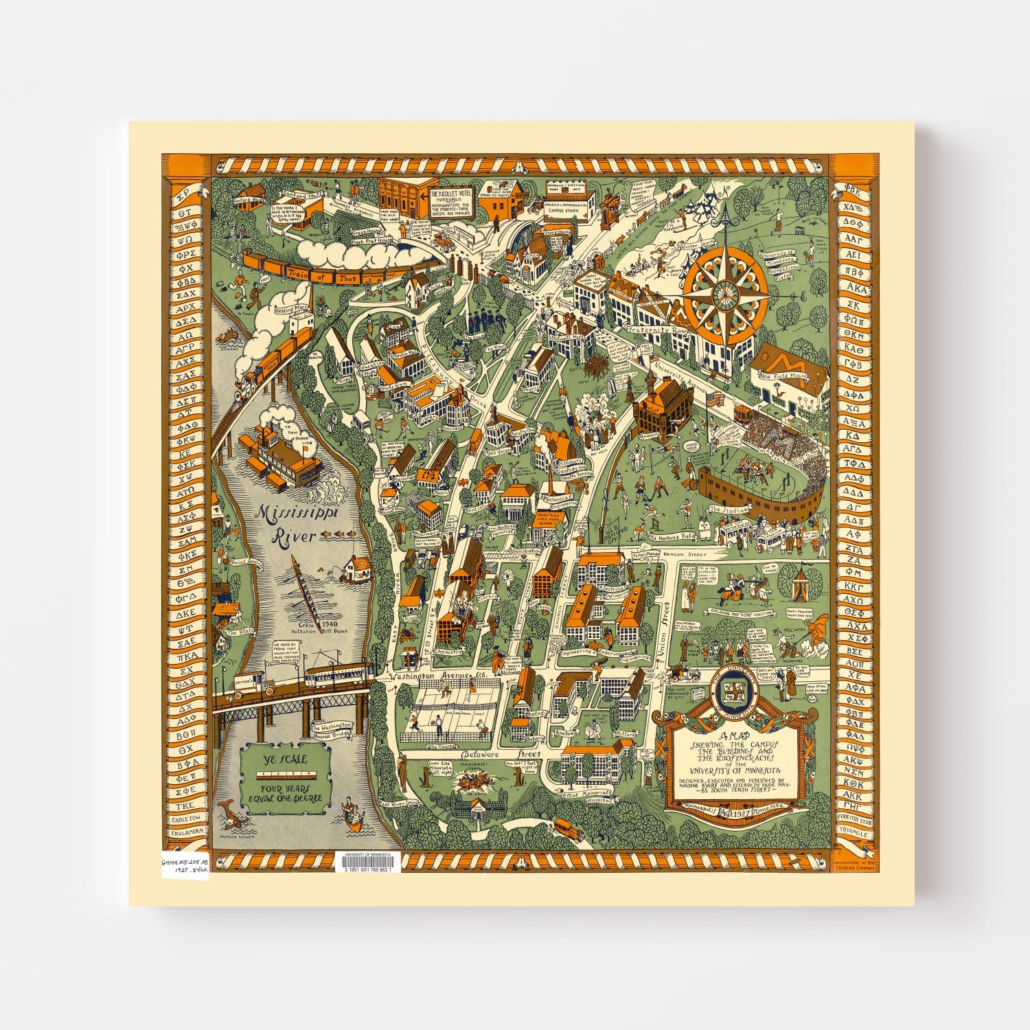 University of Minnesota Campus Map 1927