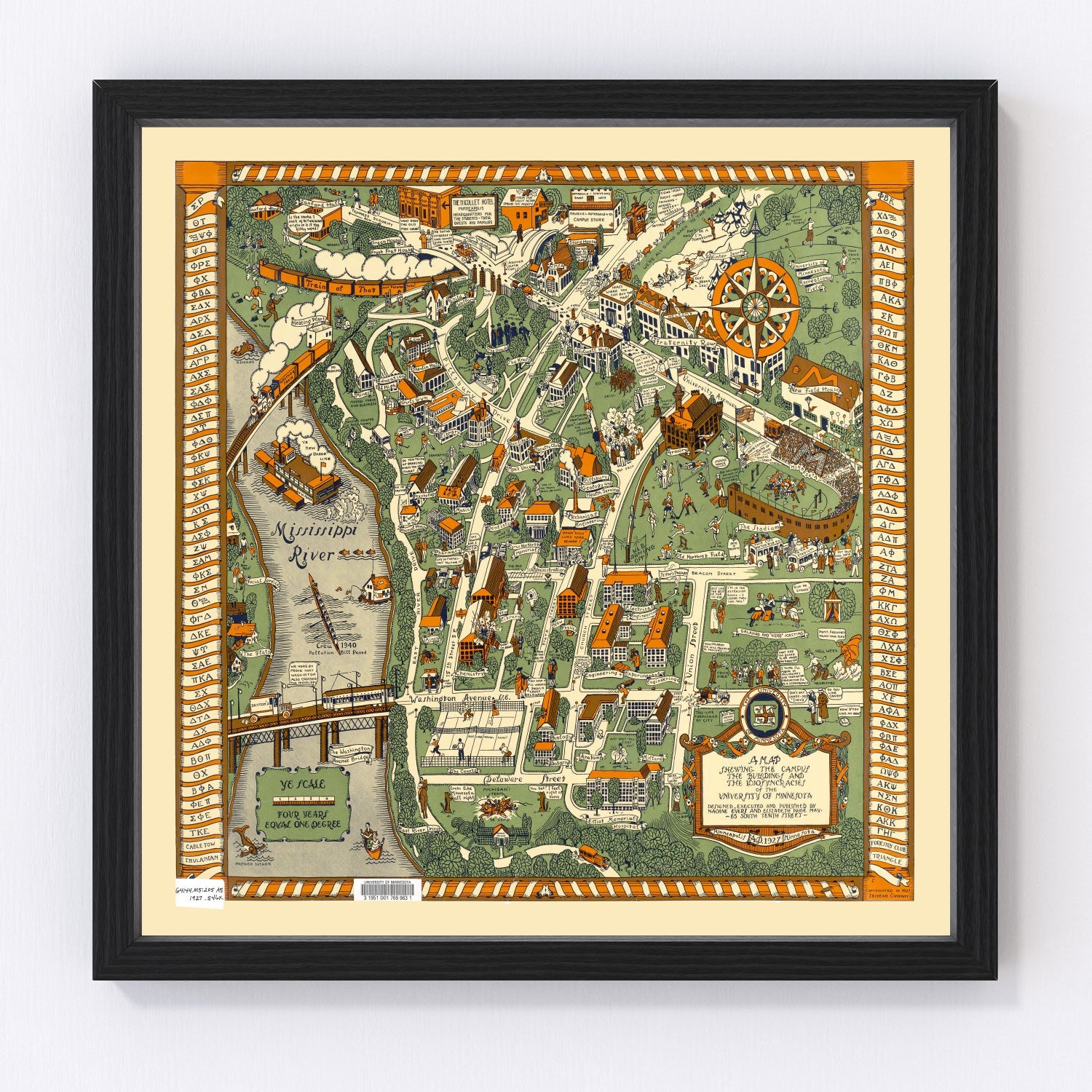 University of Minnesota Campus Map 1927