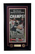 Atlanta Journal-Constitution Newspaper Braves 2021 World Series Framed 165128