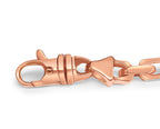 Fancy Rolo Solid White/Yellow/Rose Gold Handmade Bracelet , 7mm, 6.5-10 Inch
