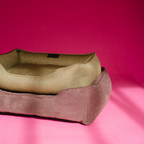 Chester & Lee | Fancy Corduroy Sleeper Dog Bed Brown