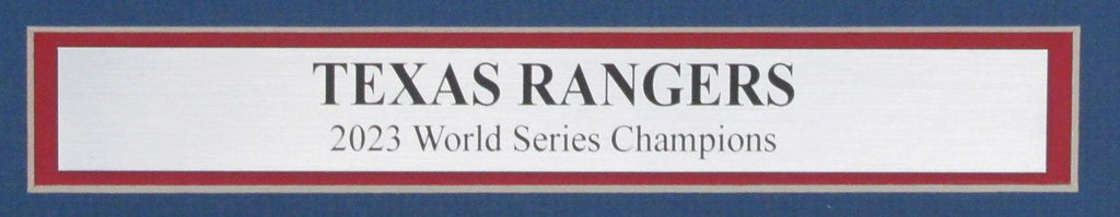 The Dallas Morning News Newspaper 2023 Texas Rangers World Series Champs Framed3
